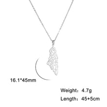 Palestine Homeland Map Necklace