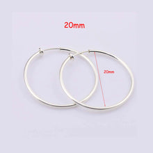 Clip-On Circle Hoop Earrings