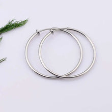 Clip-On Circle Hoop Earrings