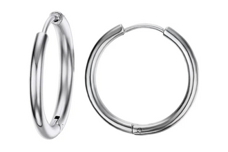 Classic Stainless Steel Hoop Earrings