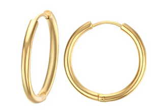Classic Stainless Steel Hoop Earrings