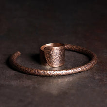 Rustic Copper Cuff Bracelet