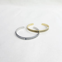 Kufiya Pattern Open Cuff Bracelet