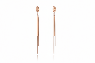 Long Tassel Stainless Steel Earrings