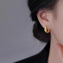 925 Sterling Silver Chunky Hoop Earrings