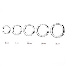 2-Pieces Minimal Stainless Steel Hoop Earrings