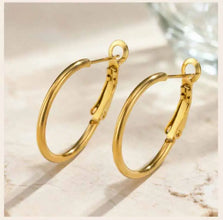Big Circle Hoop Earrings