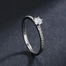 Classic Moissanite Sterling Silver Ring