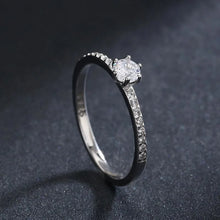 Classic Moissanite Sterling Silver Ring