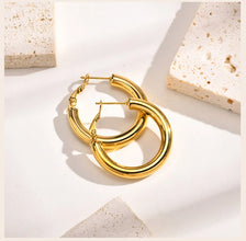 Aura Circle Hoop Earrings