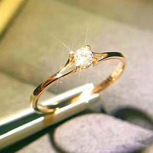 Minimal Cubic Zirconia Wedding Ring
