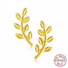 925 Silver Exquisite Leaf Stud Earrings