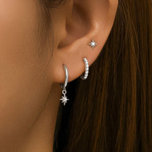 3 Piece Round & Star Drop Earring Set