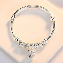 925 Sterling Silver Adjustable Bangle Bracelet