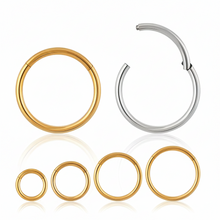 Titanium Hinged Hoop Piercing Ring