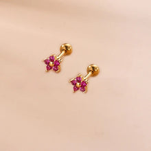 2-Pieces Mini Crystal Stud Earrings Set