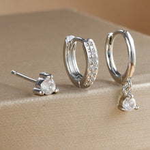 3 Piece Round & Star Drop Earring Set