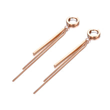 Long Tassel Stainless Steel Earrings
