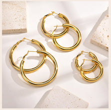 Aura Circle Hoop Earrings