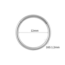 Titanium Hinged Hoop Piercing Ring