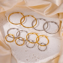 Circle Balance Hoop Earrings