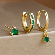 3 Piece Round & Star Drop Earring Set