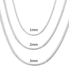 925 Sterling Silver Snake Chain Necklace