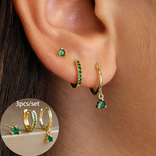 3 Piece Round & Star Drop Earring Set