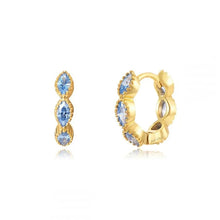 Celeste Crystal Hoops