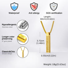Ayatul Kursi Vertical Necklace
