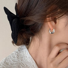 925 Sterling Silver Chunky Hoop Earrings
