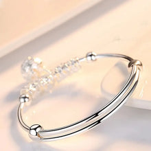 925 Sterling Silver Adjustable Bangle Bracelet