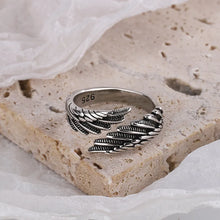 925 Silver Angel Wing Adjustable Ring