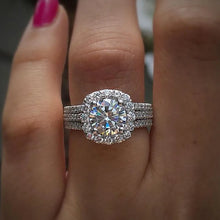 Square Moissanite 925 Sterling Silver Ring