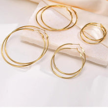 Big Circle Hoop Earrings