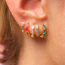 Celeste Crystal Hoops