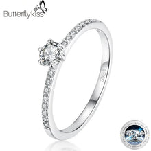 Classic Moissanite Sterling Silver Ring