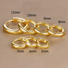 Minimal Crystal Zirconia Huggie Hoop Earrings