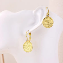 Islamic Coin Shaped Earrings