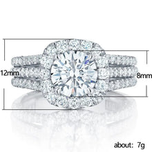 Square Moissanite 925 Sterling Silver Ring