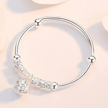 925 Sterling Silver Adjustable Bangle Bracelet