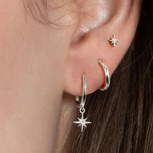 3 Piece Round & Star Drop Earring Set