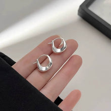 925 Sterling Silver Chunky Hoop Earrings