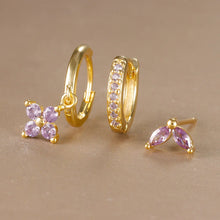 3-piece Crystal Drop Earring Set