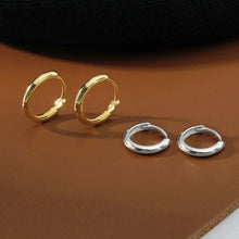 2-Pieces Minimal Stainless Steel Hoop Earrings