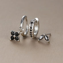3-piece Crystal Drop Earring Set