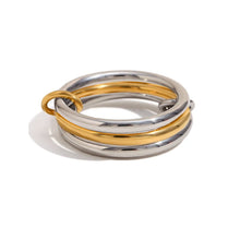 Four Circles Stack Ring Set