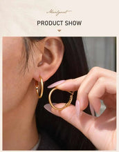 Big Circle Hoop Earrings