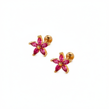 2-Pieces Mini Crystal Stud Earrings Set