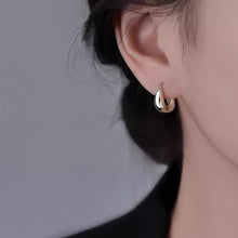 925 Sterling Silver Chunky Hoop Earrings